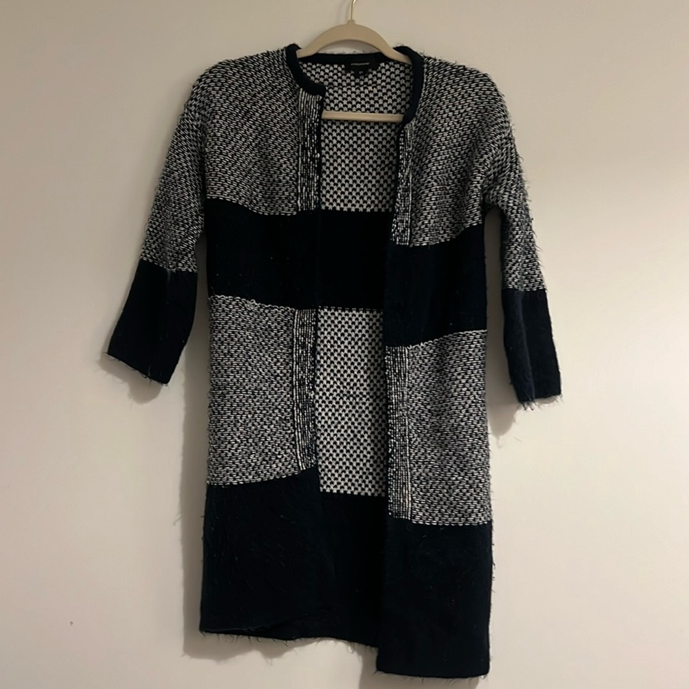 Dark blue knit cardigan!